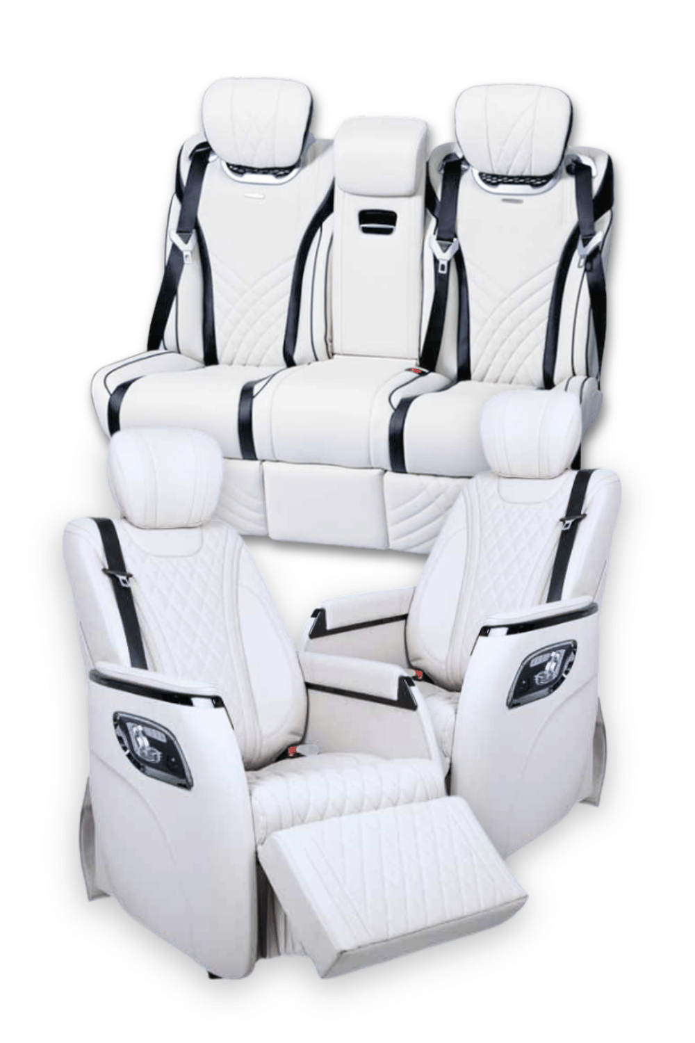 3-seat (2 captains + 1 bench)