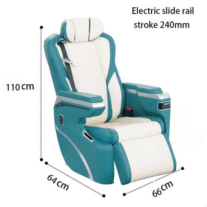 van seats with plush cushioning adjustable settings and elegant design.