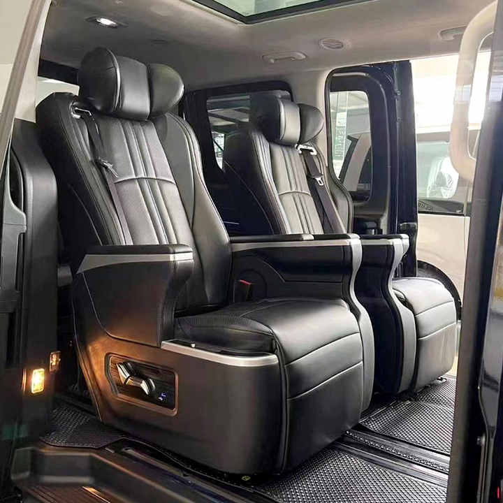 Van seats with superior back support, premium stitching and state of the art comfort technology.