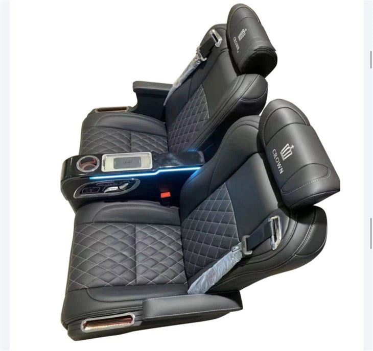 Van seats with superior back support, premium stitching and state of the art comfort technology.