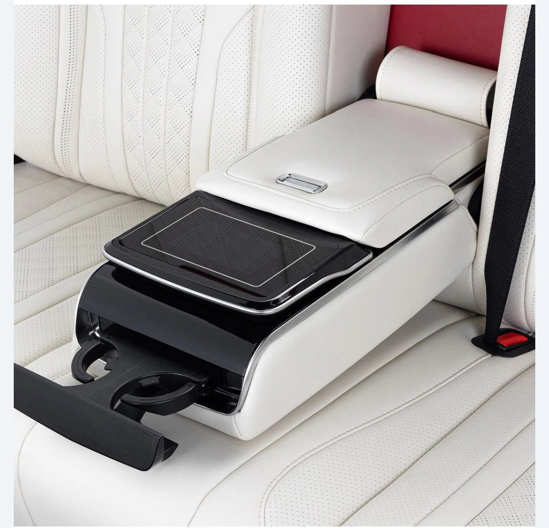 Luxury reclining van seats with high density foam for unmatched relaxation on the road.