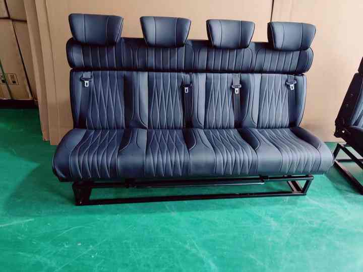 Luxury van seats with a smooth reclining mechanism and ultra soft cushioning for maximum support.