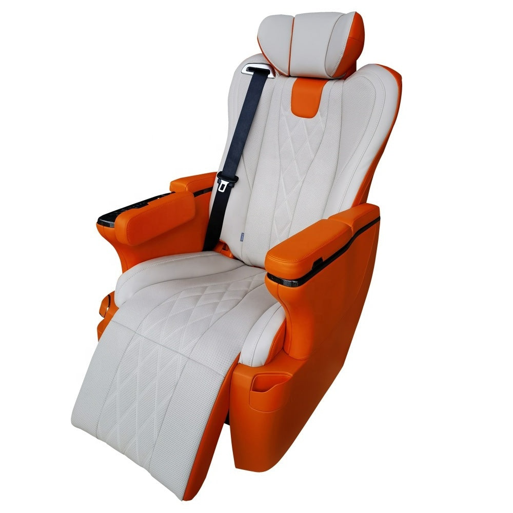 Luxury reclining van seats with effortless adjustability