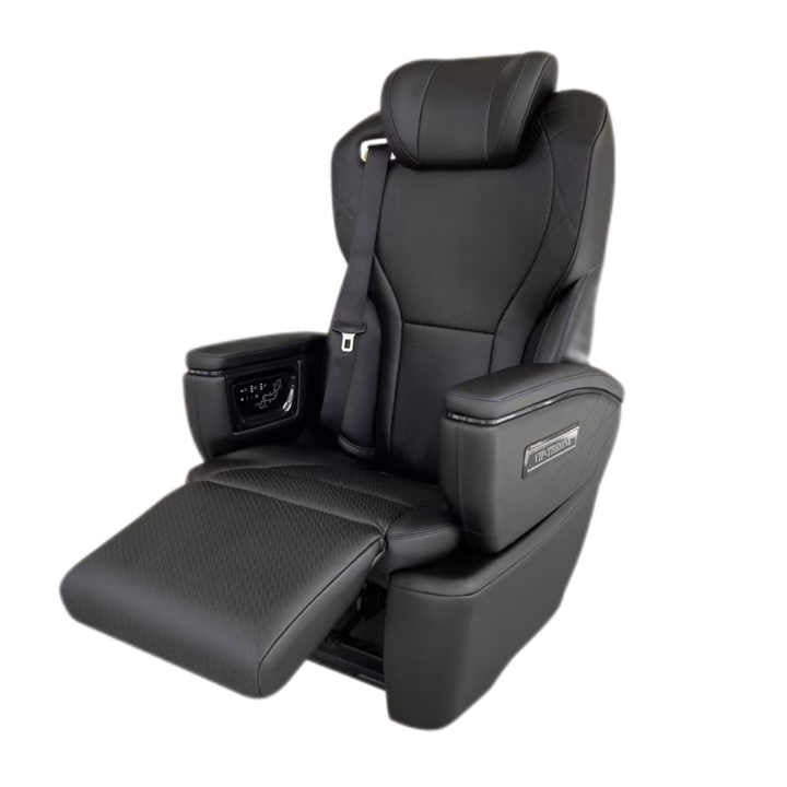 Luxury heated and ventilated van seats  stay warm in winter and cool in summer.